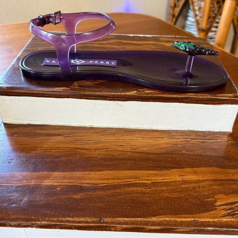 Katy Perry Collections The Geli Violet Sandals with Grape Fruit Detail Purple 7 - Picture 3 of 9
